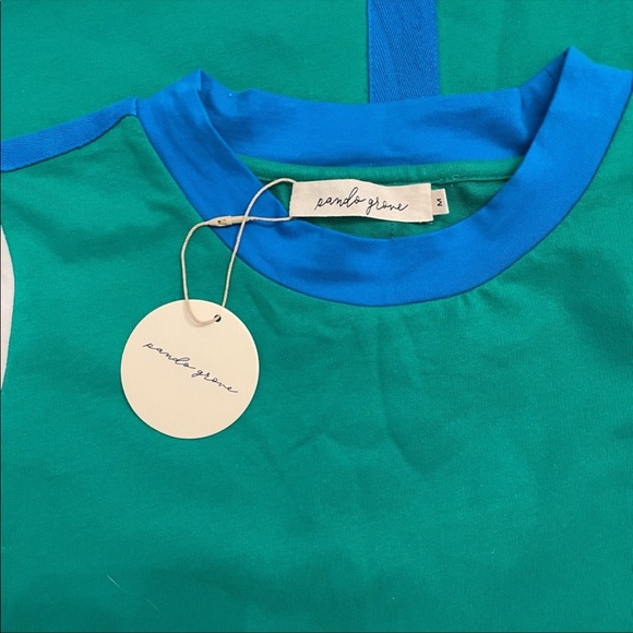 Panda Grove color block short sleeve t-shirt dress - Picture 4 of 6